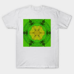 Weave Mandala Yellow and Green T-Shirt